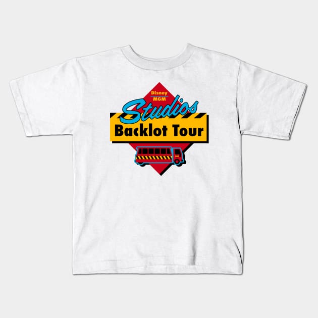 Studio's Backlot Tour Kids T-Shirt by GrizzlyPeakApparel